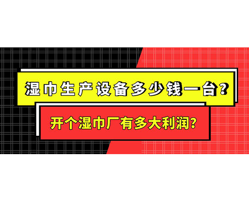 濕巾生產(chǎn)設(shè)備多少錢一臺？開個濕巾廠有多大利潤？