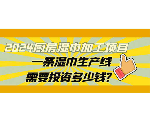 2024廚房濕巾加工項目，一條濕巾生產(chǎn)線需要投資多少錢？