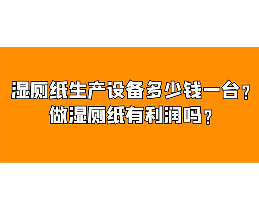 濕廁紙生產(chǎn)設(shè)備多少錢一臺？做濕廁紙有利潤嗎？