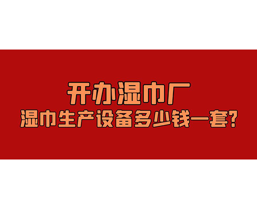 開辦濕巾廠，濕巾生產(chǎn)設(shè)備多少錢一套？
