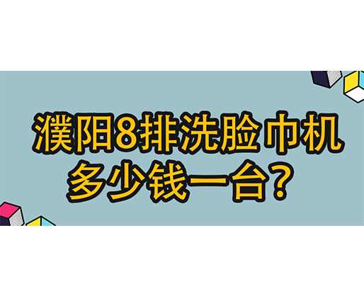 濮陽8排洗臉巾機(jī)多少錢一臺？